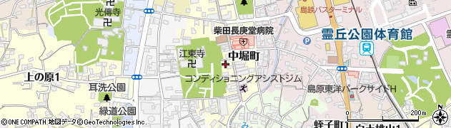 長崎県島原市中堀町周辺の地図