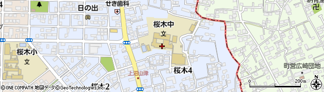 熊本市立桜木中学校周辺の地図