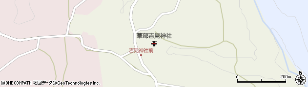 草部吉見神社周辺の地図
