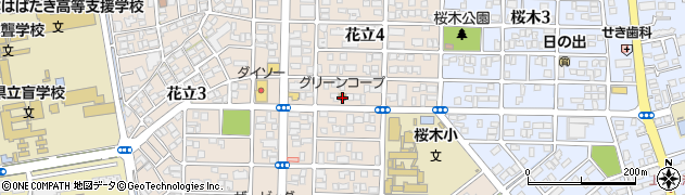 グリーンコープ桜木店周辺の地図