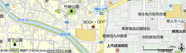 ブックオフ熊本田崎店周辺の地図