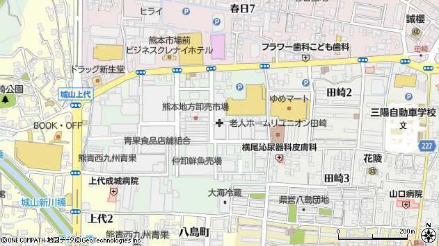 〒860-0058 熊本県熊本市西区田崎町の地図