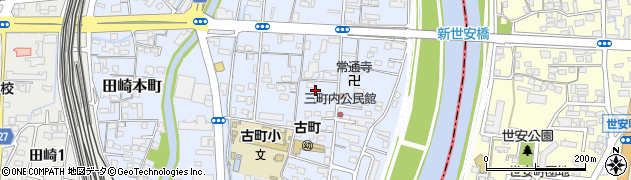 熊本県熊本市西区二本木周辺の地図