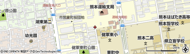 熊本市　タクシー協会（一般社団法人）周辺の地図