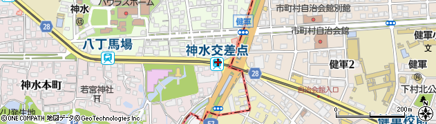 神水交差点駅周辺の地図