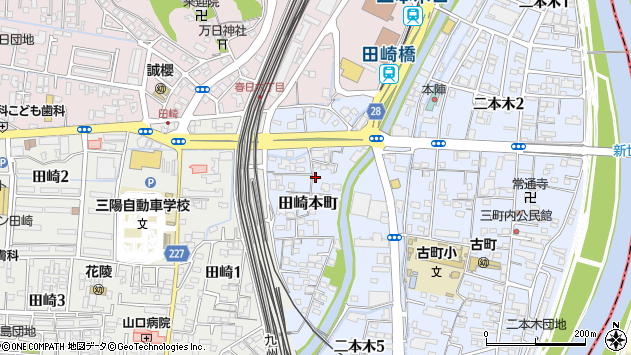 〒860-0052 熊本県熊本市西区田崎本町の地図