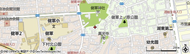 熊本県熊本市東区健軍本町14周辺の地図