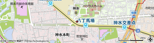 トヨタホーム九州株式会社　熊本ショールーム周辺の地図