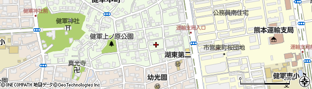熊本県熊本市東区健軍本町46周辺の地図