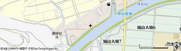 坪井川周辺の地図