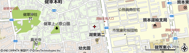 熊本県熊本市東区健軍本町49周辺の地図