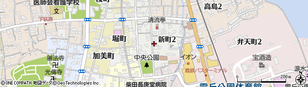長崎県島原市新町周辺の地図