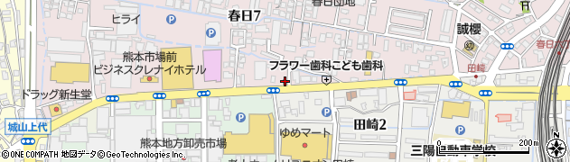 リンガーハット熊本田崎店周辺の地図