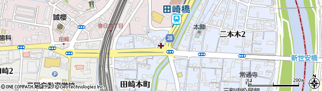 田崎本町郵便局 ＡＴＭ周辺の地図
