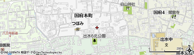 国府本町西公園周辺の地図