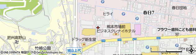 熊本大同青果株式会社　青果センター周辺の地図