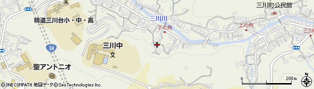 長崎県長崎市三川町991周辺の地図