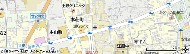 熊本県熊本市中央区春竹町大字春竹485周辺の地図