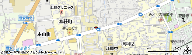 熊本県熊本市中央区春竹町大字春竹487周辺の地図