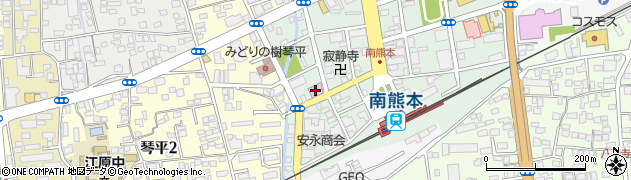 ファミリー三愛南熊本店周辺の地図