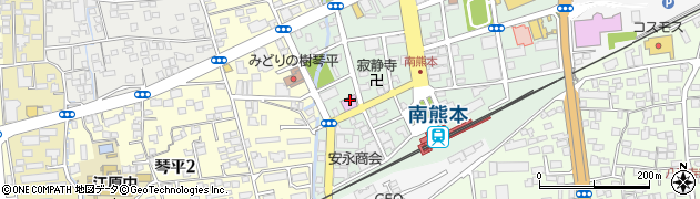 ファミリー三愛南熊本店周辺の地図