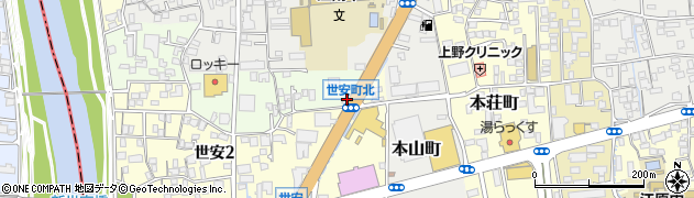 ニッポンレンタカー熊本世安営業所周辺の地図