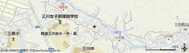 長崎県長崎市三川町1221周辺の地図