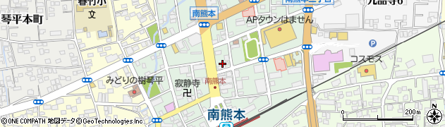 肥後石油株式会社　南熊本Ｓ・Ｓ周辺の地図