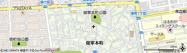 熊本県熊本市東区健軍本町19周辺の地図
