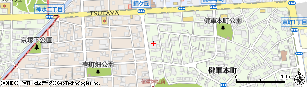 熊本県熊本市東区健軍本町10周辺の地図