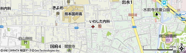 読売新聞　読売センター・水前寺周辺の地図