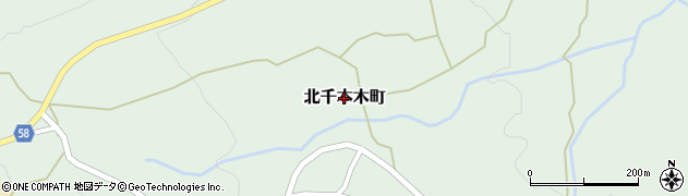長崎県島原市北千本木町周辺の地図