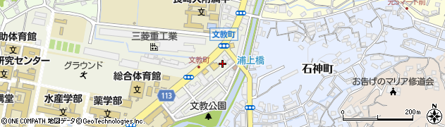 タイムズ長崎文教町駐車場周辺の地図