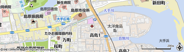 九州労働金庫島原支店周辺の地図