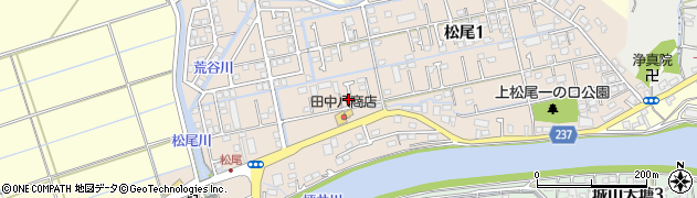 熊本県熊本市西区松尾周辺の地図