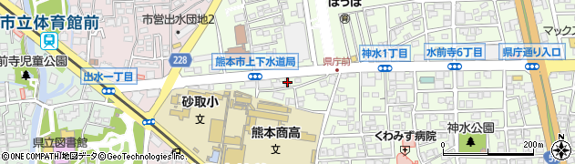 水前寺タクシー周辺の地図