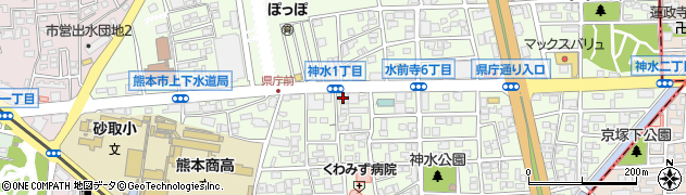 こくみん共済ｃｏｏｐ　自治労共済推進本部熊本県支部周辺の地図