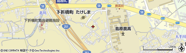 長崎県島原市下折橋町4540周辺の地図