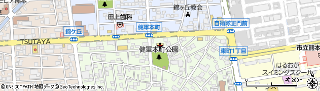 キャンドゥ熊本健軍店周辺の地図