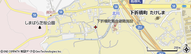 長崎県島原市下折橋町3658周辺の地図