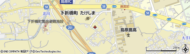 長崎県島原市下折橋町4541周辺の地図