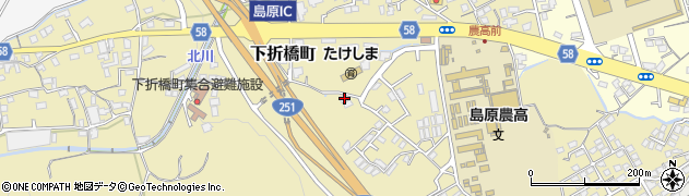 長崎県島原市下折橋町4605周辺の地図