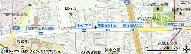 ニチイケアセンター熊本周辺の地図
