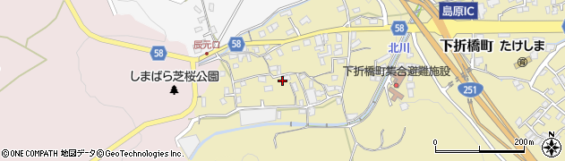 長崎県島原市下折橋町3619周辺の地図