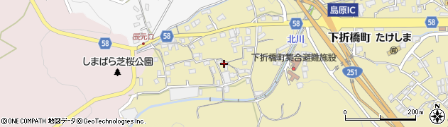 長崎県島原市下折橋町3625周辺の地図