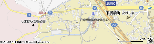 長崎県島原市下折橋町3656周辺の地図