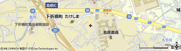 長崎県島原市下折橋町4544周辺の地図