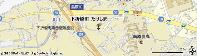長崎県島原市下折橋町4554周辺の地図