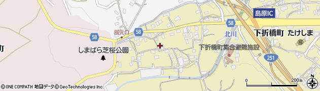 長崎県島原市下折橋町3620周辺の地図
