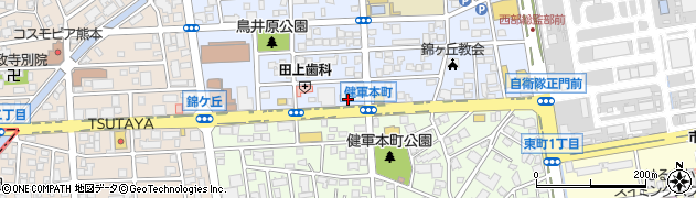 ストレート熊本店周辺の地図
